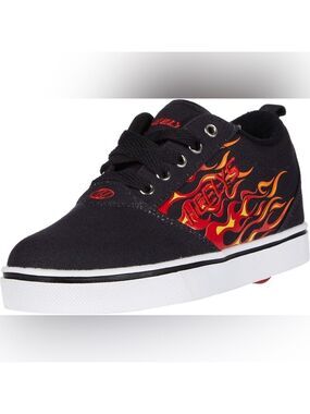 Size 6 Youth Heelys Black and Red Kids Shoes